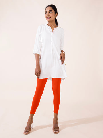 Buy Go Colors Women Silver Colored Solid Ankle Length Leggings - Leggings  for Women 15239518 | Myntra